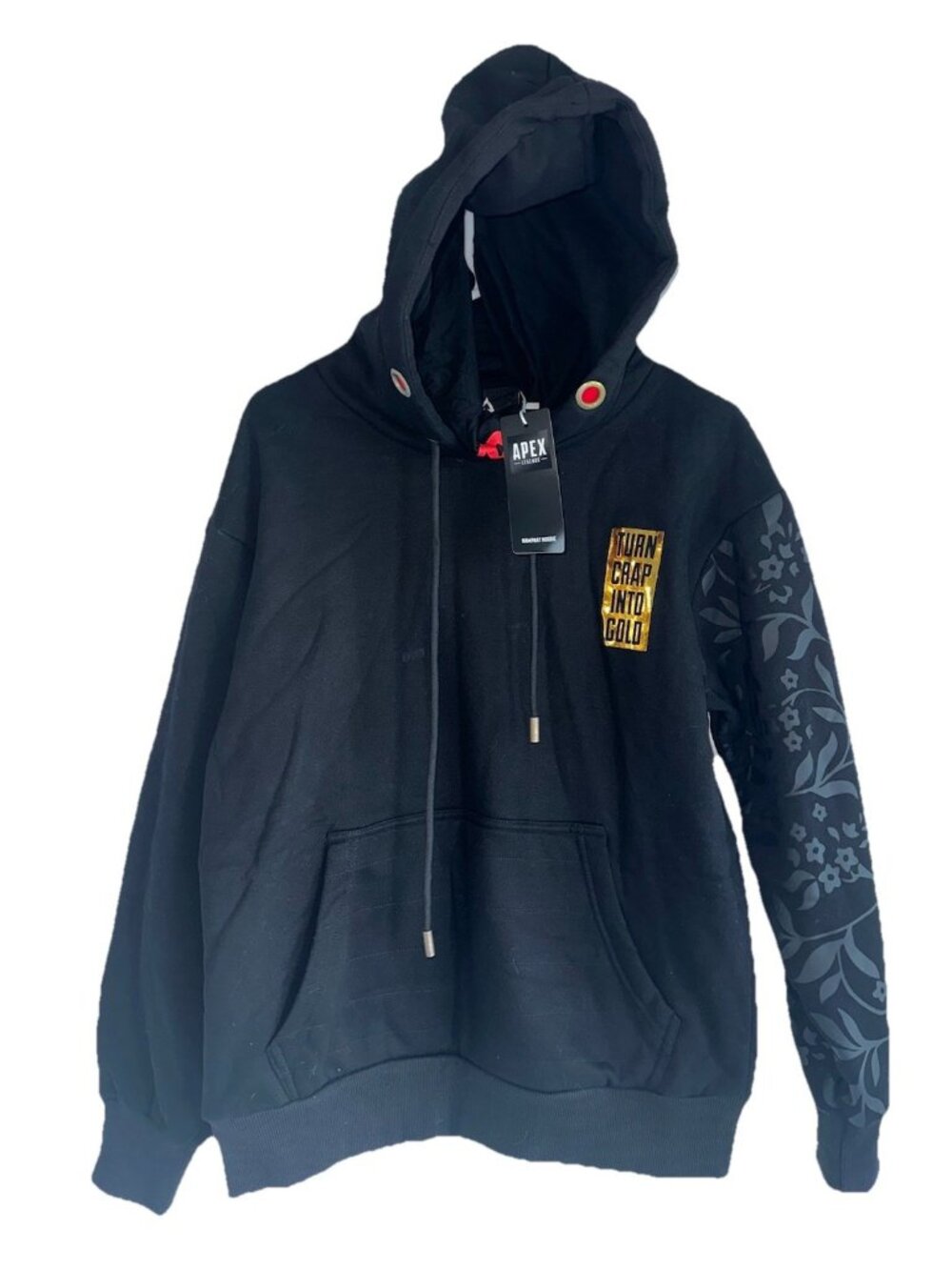 Apex Legends Rampart Hoodie Adult M Official Merch NWT Black Gold